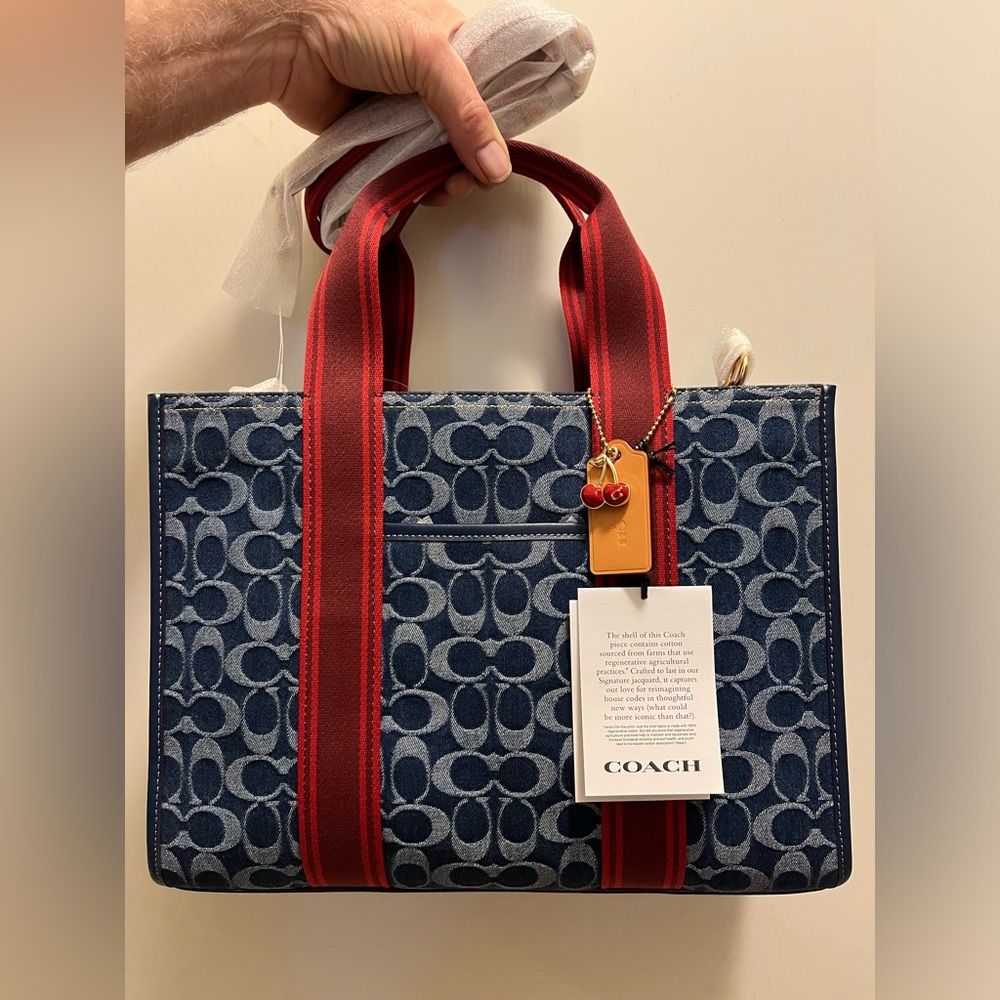 Sold ❌NWT COACH Smith Tote Bag In Signature Denim RP $428
